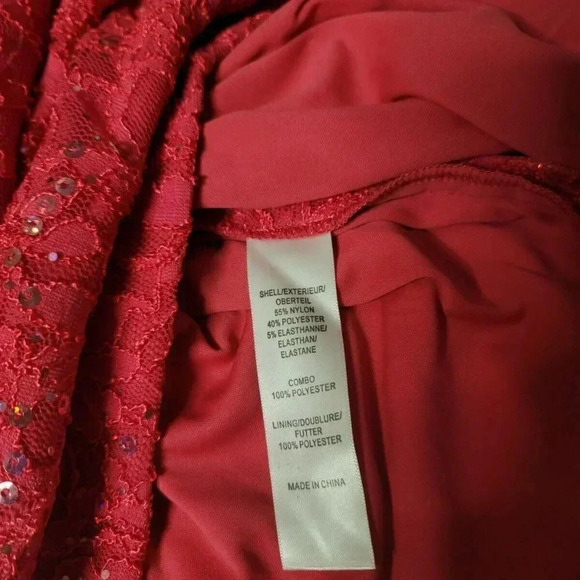Hailey Logan by Adrianna Papell Women lace  sequins Pink Cocktail Dress 11 - Picture 11 of 12